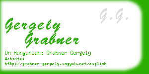 gergely grabner business card